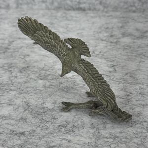 Comstock Pewter Eagle Flying 206 Gray Signed Vintage Freedom Figurine Quality